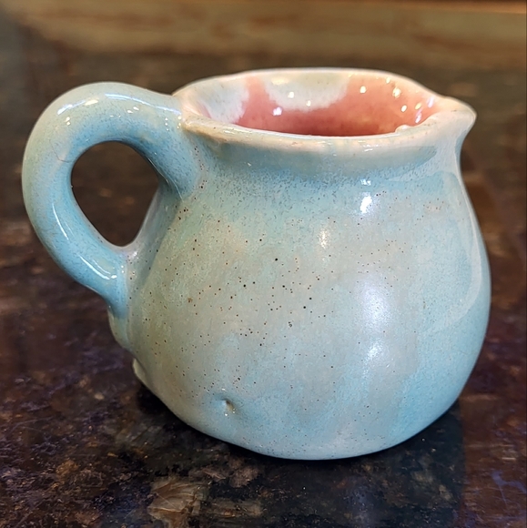 Rare Pisgah Forest Pottery Mini Covered Sugar Bowl and Creamer Set - Picture 5 of 16